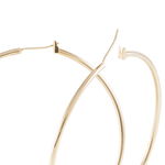 Cr&eacute;oles Ada Lisse Plaqu&eacute; Or Jaune - Boucles d'oreilles cr&eacute;oles Femme | Histoire d&rsquo;Or