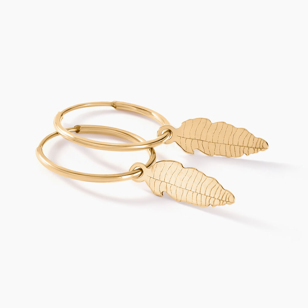 Cr&eacute;oles Belita Or Jaune - Boucles d'oreilles cr&eacute;oles Femme | Histoire d&rsquo;Or
