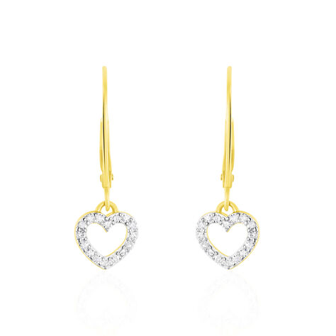 Boucles D'oreilles Pendantes Ursa Or Jaune Diamant - Boucles d'oreilles pendantes Femme | Histoire d’Or