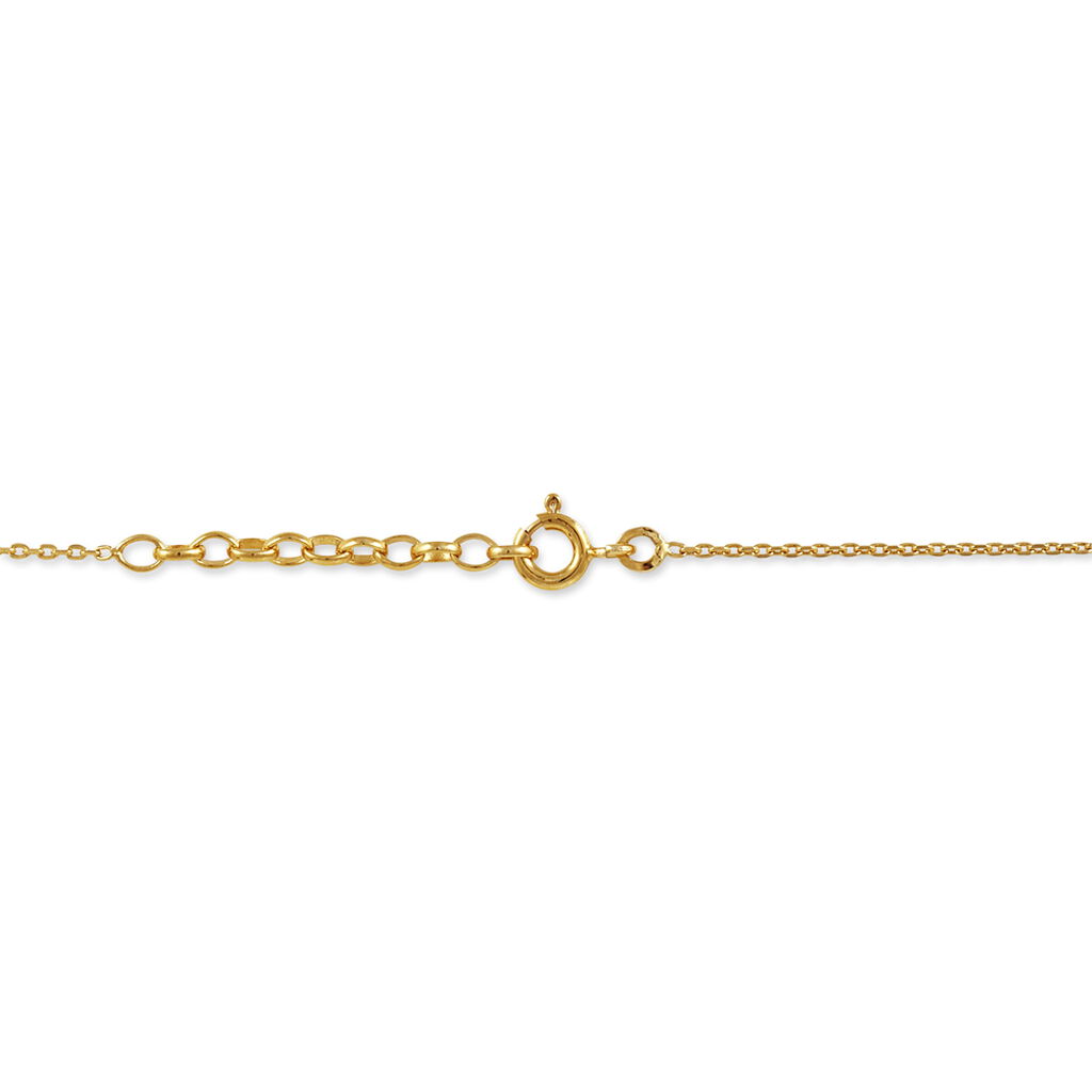 Collier Dyanah Plaque Or Jaune Oxyde De Zirconium - Colliers fantaisie Femme | Histoire d’Or