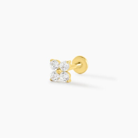 Piercing Alcea Titane Doré Oxyde De Zirconium - Bijoux Femme | Histoire d’Or