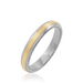 Alliance Len Demi Jonc Classique Or Bicolore - Alliances Unisex | Histoire d’Or