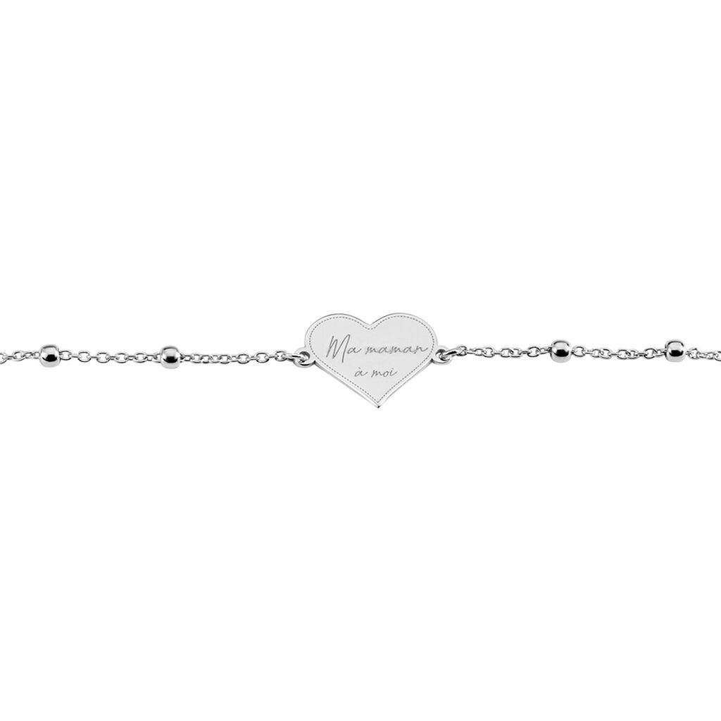 Bracelet Argent Blanc Valerien - Bracelets Femme | Histoire d&rsquo;Or