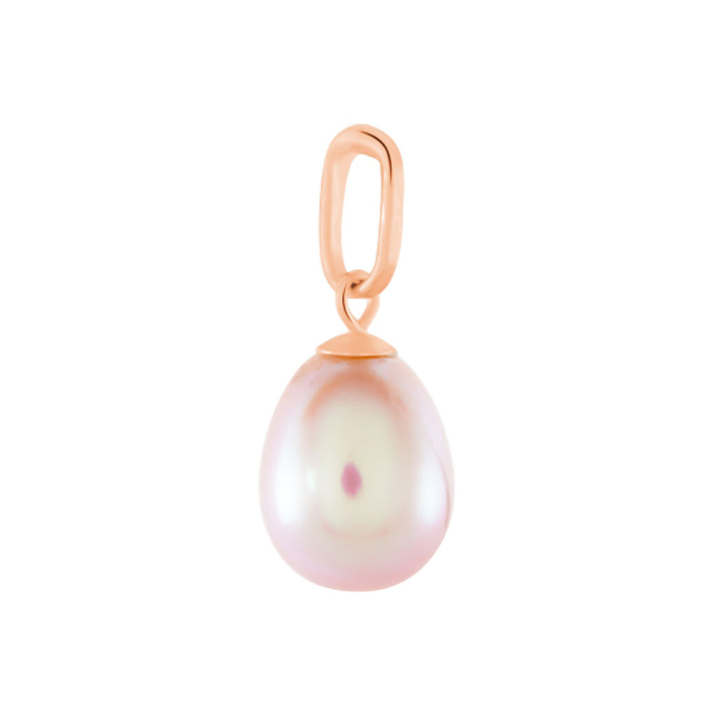 Pendentif Rose Or Rose Perle De Culture - Pendentifs Femme | Histoire d’Or
