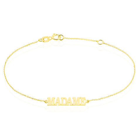 Bracelet Or Jaune Elynia Message Madame - Bracelets Femme | Histoire d’Or