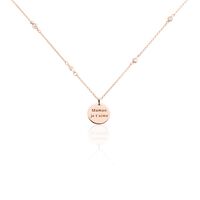 Collier Moa Argent Rose Oxyde De Zirconium