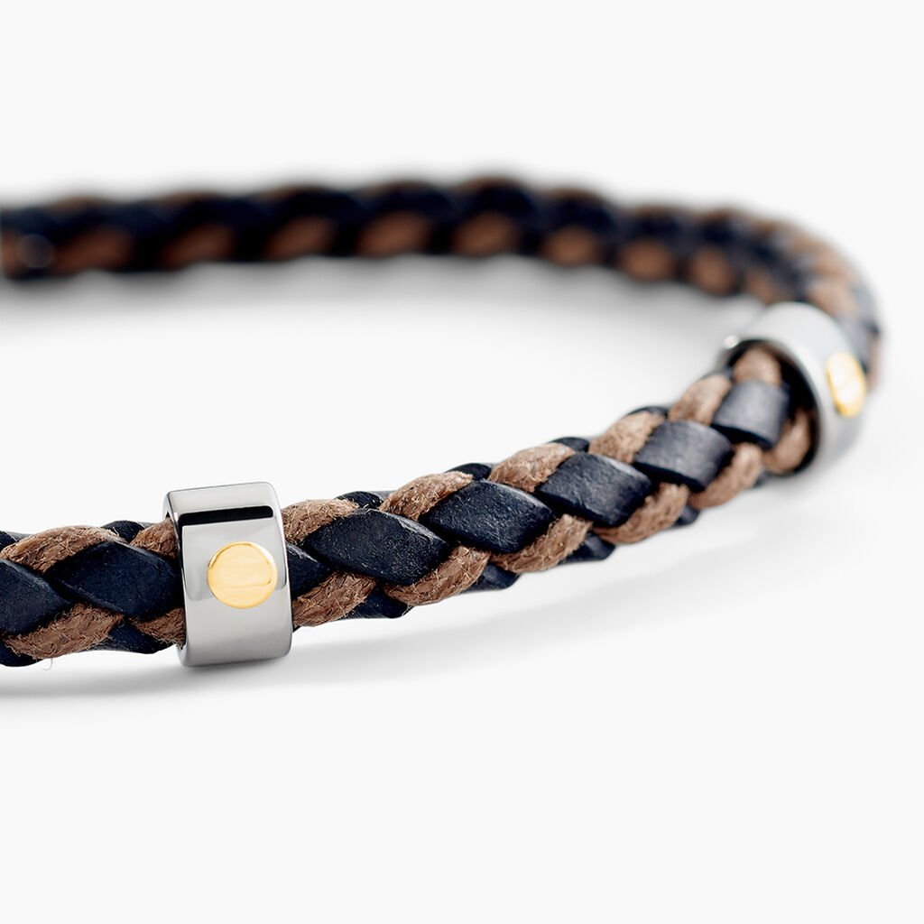 Bracelet Jourdan Dermot Cuir - Nouveautés bijoux Homme | Histoire d’Or