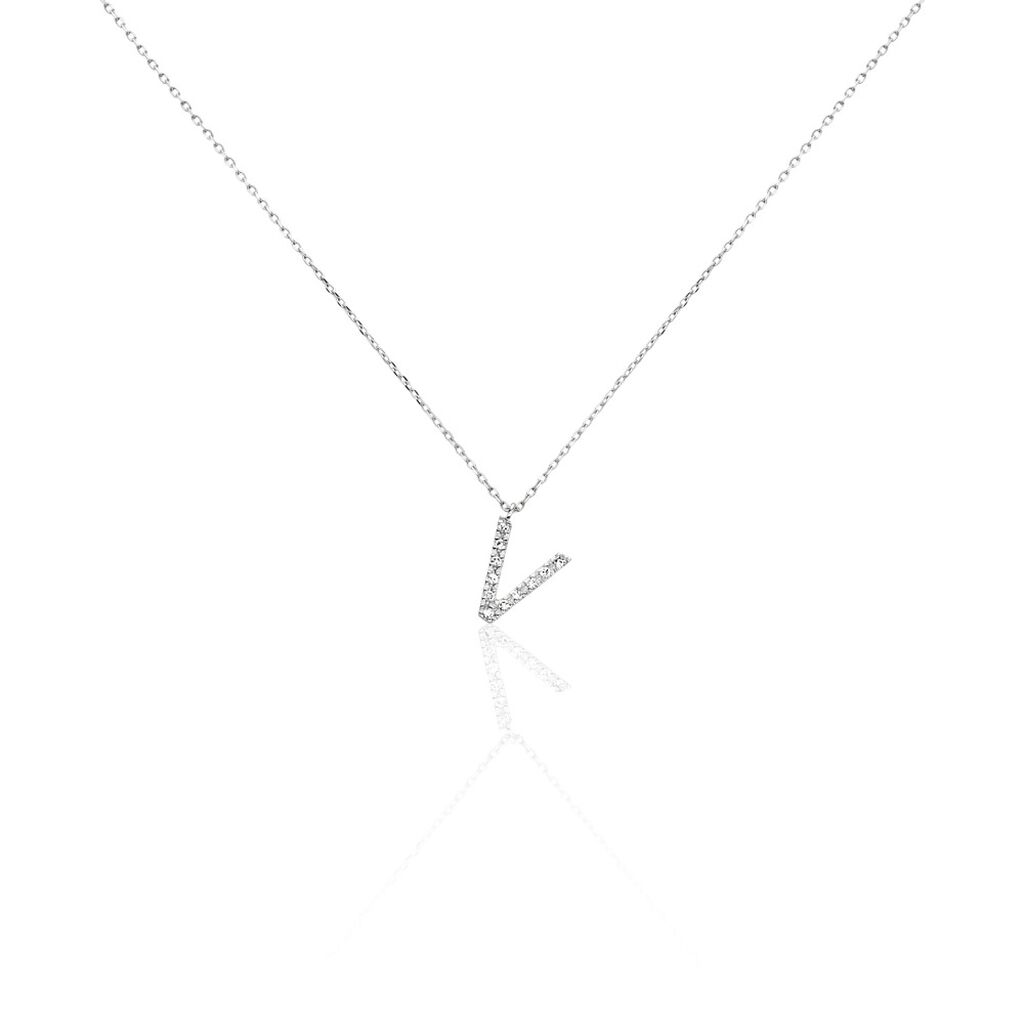 Collier Oran Or Blanc Diamant - Colliers Femme | Histoire d’Or