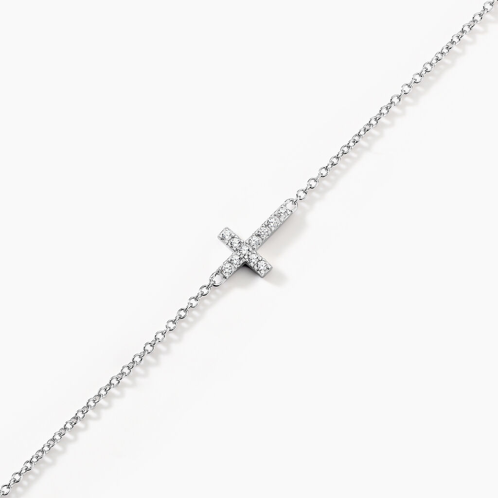 Bracelet Carlie Argent Blanc Oxyde De Zirconium - Bracelets Femme | Histoire d’Or