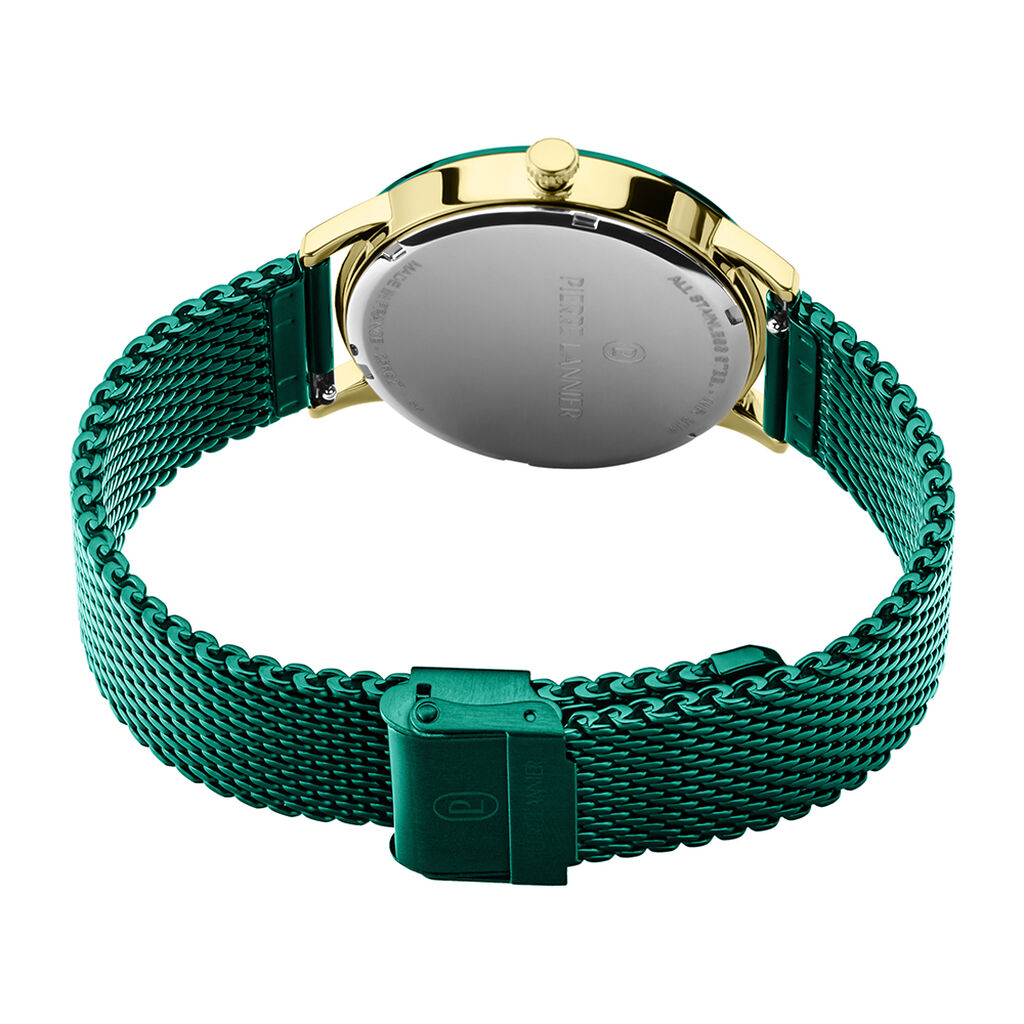 Montre Pierre Lannier Lannier Interval Vert - Montres made in France Homme | Histoire d&rsquo;Or