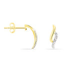 Boucles D'oreilles Puces Callum Or Jaune Diamant - Boucles d'oreilles pendantes Femme | Histoire d&rsquo;Or
