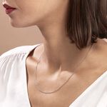 Cha&icirc;ne Imad Maille Gourmette Or Blanc - Chaines Famille | Histoire d&rsquo;Or