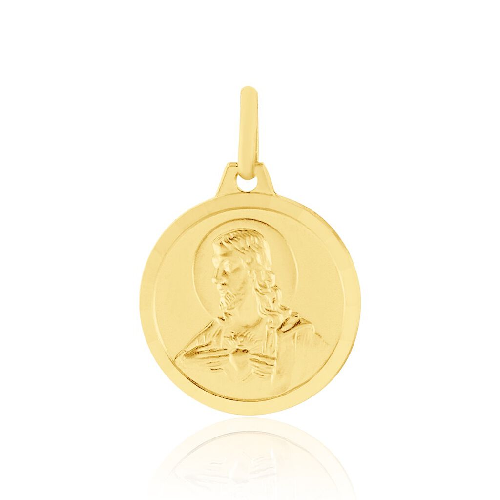 Pendentif Christ Or Jaune - Pendentifs Baptême Famille | Histoire d’Or