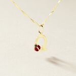 Pendentif Helidie Coccinelle Lettre Or Jaune - Pendentifs Enfant | Histoire d&rsquo;Or