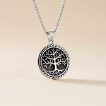 Collier Acier Vieillit Ron - Bijoux sans pierre Homme | Histoire d&rsquo;Or