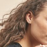 Boucles D'oreilles Puces Ainhoa Or Blanc Diamant - Clous d'oreilles Femme | Histoire d&rsquo;Or