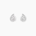 Boucles D'Oreilles Puces Grazia Argent Blanc Oxyde De Zirconium - Boucles d'oreilles fantaisie Femme | Histoire d&rsquo;Or