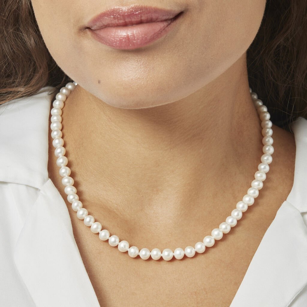 Collier Baroque Or Jaune Perle De Culture - Colliers Femme | Histoire d’Or