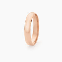 Alliances Argent Rose Alexyne Jonc Bombe 4mm
