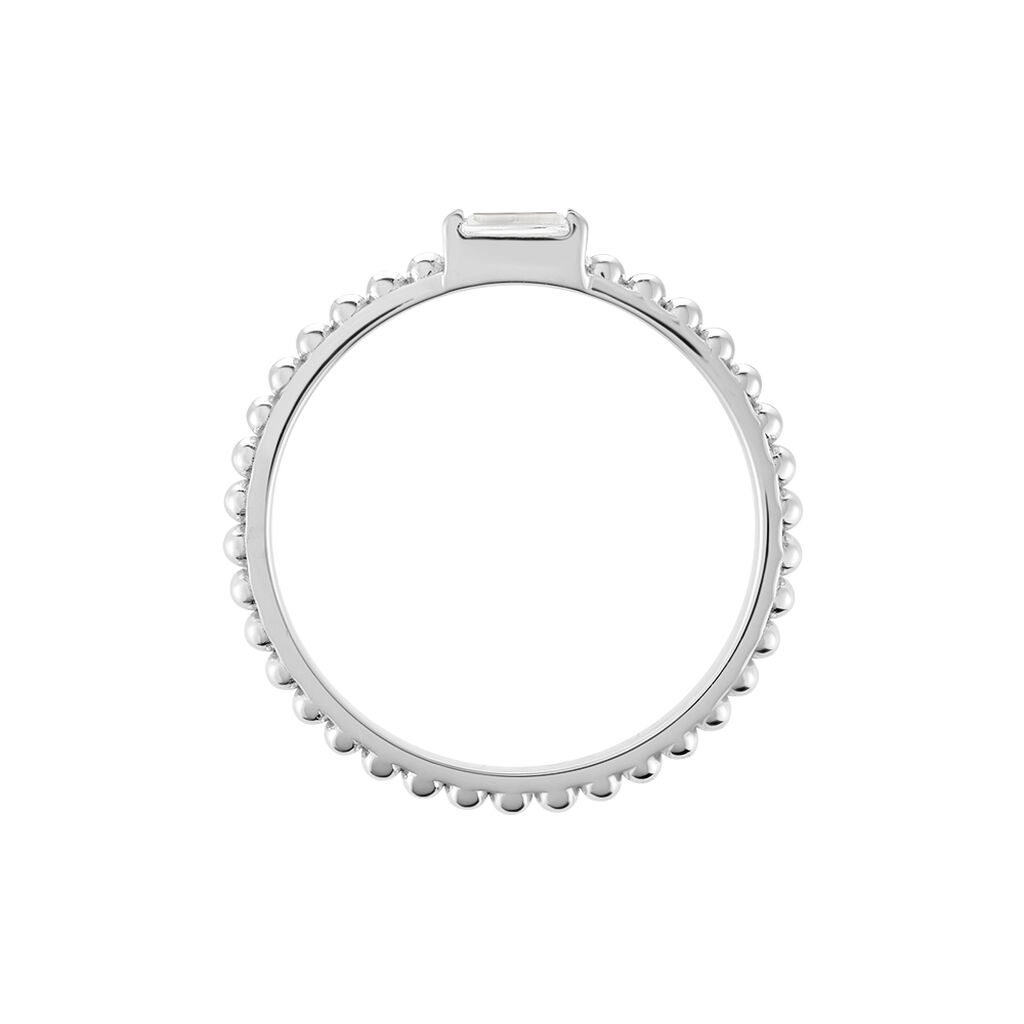 Bague Cherish Argent Blanc Oxyde De Zirconium - Bagues solitaires Femme | Histoire d’Or