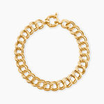 Bracelet Maille Jocky Or Jaune - Bracelets cha&icirc;ne Femme | Histoire d&rsquo;Or