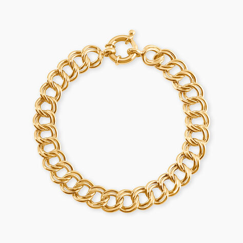 Bracelet Maille Jocky Or Jaune - Bracelets cha&icirc;ne Femme | Histoire d&rsquo;Or