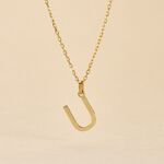 Pendentif Ionia Lettre Or Jaune - Pendentifs Famille | Histoire d&rsquo;Or