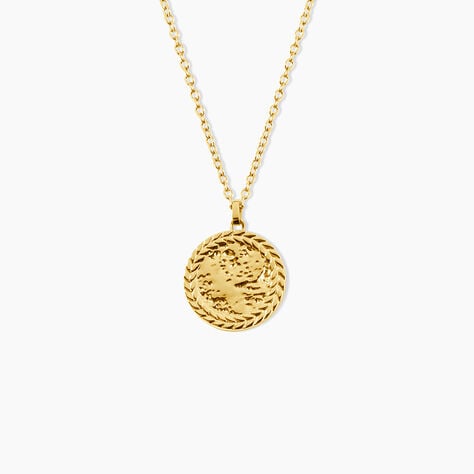 Collier Hassana Acier Jaune - Bijoux sans pierre Femme | Histoire d&rsquo;Or