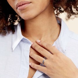 Bague Or Jaune Abelard Saphirs Diamants - Bagues avec pierre Femme | Histoire d’Or