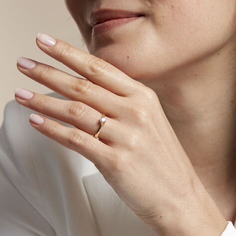 Bague Solitaire Victoria Or Jaune Diamant - Bagues solitaires Femme | Histoire d’Or