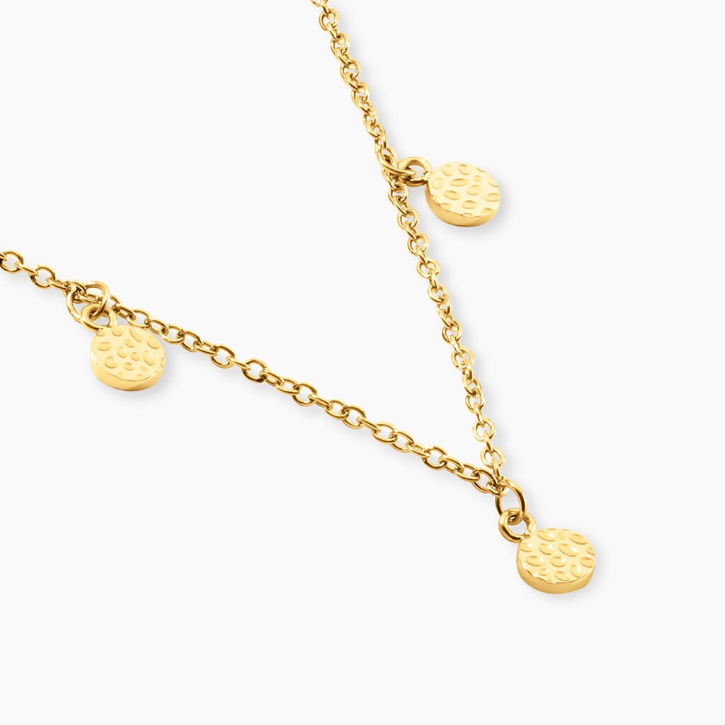 Collier Materra Acier Jaune - Bijoux sans pierre Femme | Histoire d&rsquo;Or
