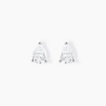 Boucles D'oreilles Puces Clarysse Argent Blanc Oxyde De Zirconium - Boucles d'oreilles fantaisie Femme | Histoire d&rsquo;Or
