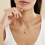 Collier Passion Or Jaune Amethyste Et Oxyde De Zirconium - Colliers Femme | Histoire d&rsquo;Or