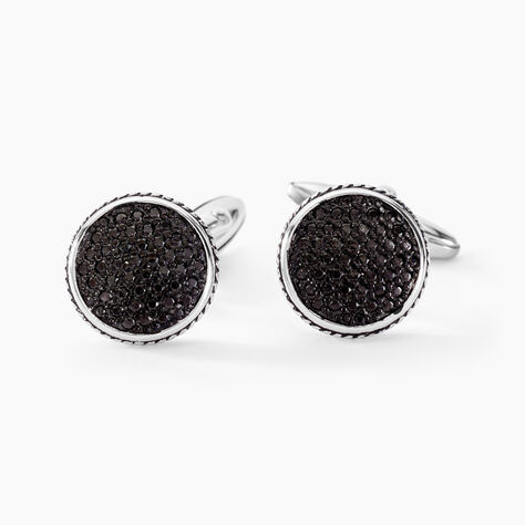 Boutons De Manchettes Bellagio Acier Bicolore - Boutons de manchette Homme | Histoire d’Or
