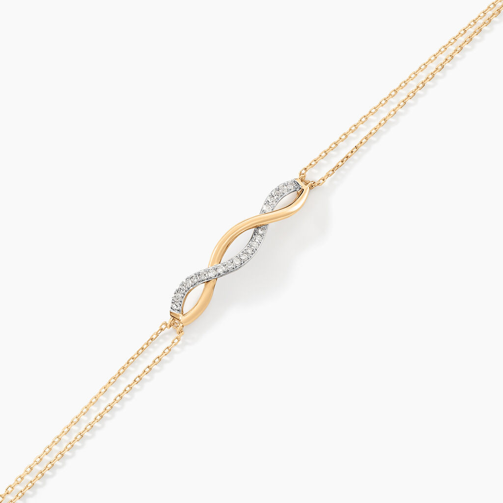 Bracelet Nucia Or Jaune Diamant - Bracelets Femme | Histoire d’Or