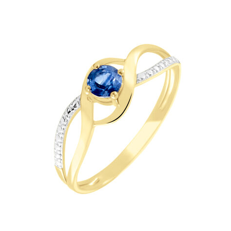 Bague Or Jaune Canut Saphir - Bagues solitaires Femme | Histoire d’Or