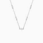 Collier Clova Argent Blanc Oxyde De Zirconium - Colliers fantaisie Femme | Histoire d&rsquo;Or