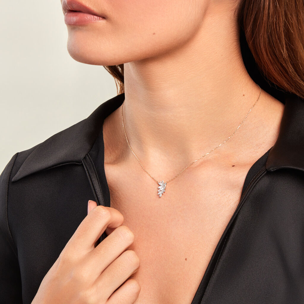 Collier Cezar Or Jaune Diamant - Colliers Femme | Histoire d’Or