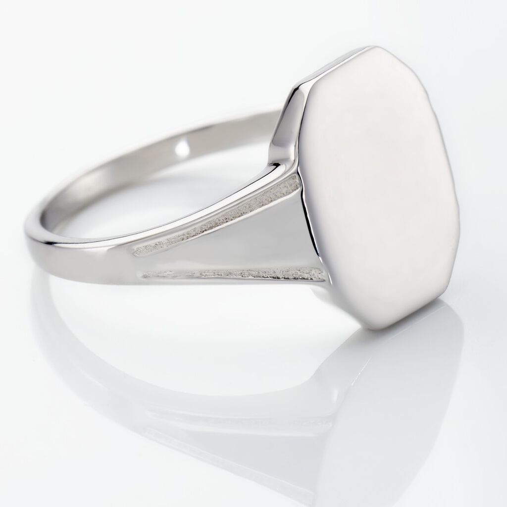 Chevalière Kaleo Argent Blanc - Chevalières Homme | Histoire d’Or