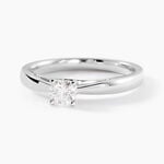 Bague Solitaire Iris Or Blanc Diamant - Bagues solitaires Femme | Histoire d&rsquo;Or