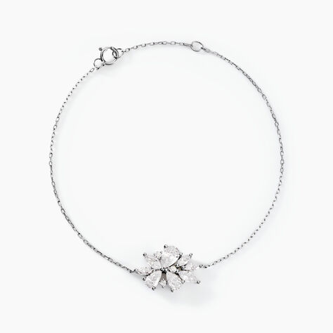 Bracelet Marquis Or Blanc Oxyde De Zirconium - Bracelets Femme | Histoire d’Or