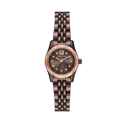 Montre Michael Kors Petite Lexington Marron - Montres Femme | Histoire d’Or
