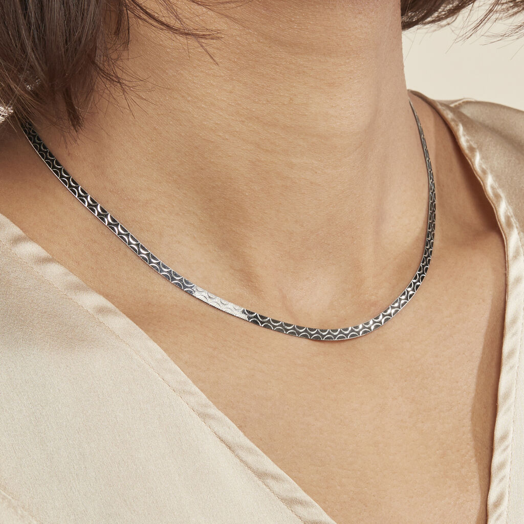 Collier Kalyane Argent Bicolore - Colliers fantaisie Femme | Histoire d’Or