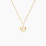 Pendentif Eudocie Coeur Lettre Or Jaune - Pendentifs Famille | Histoire d&rsquo;Or