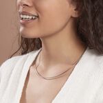 Cha&icirc;ne Kassie Maille Omega Argent Blanc - Chaines Femme | Histoire d&rsquo;Or