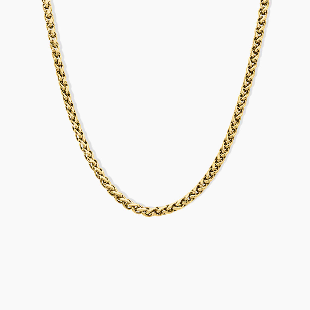 Collier Samara Acier Jaune - Bijoux sans pierre Femme | Histoire d&rsquo;Or