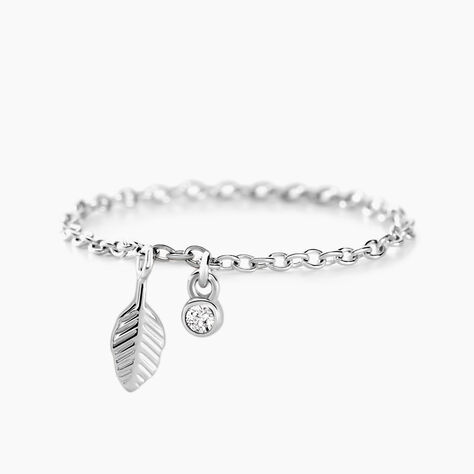 Bague Gypsie Argent Blanc Oxyde De Zirconium - Bagues solitaires Femme | Histoire d’Or