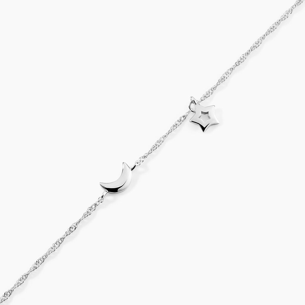 Bracelet Rohanne Argent Blanc - Bracelets Femme | Histoire d&rsquo;Or