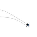 Collier Dwight Argent Blanc Oxyde De Zirconium Bleu - Colliers fantaisie Femme | Histoire d&rsquo;Or