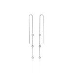 Boucles D'oreilles Pendantes Themis Argent Blanc Oxyde De Zirconium - Boucles d'oreilles fantaisie Femme | Histoire d&rsquo;Or